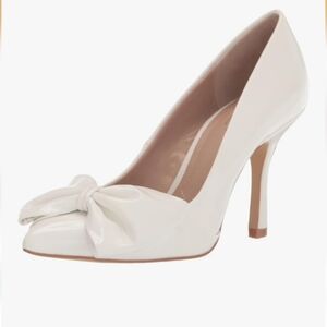 Charles David White Bow Heels for Women Size 7.5